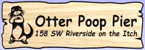 Otter Poop Pier sign